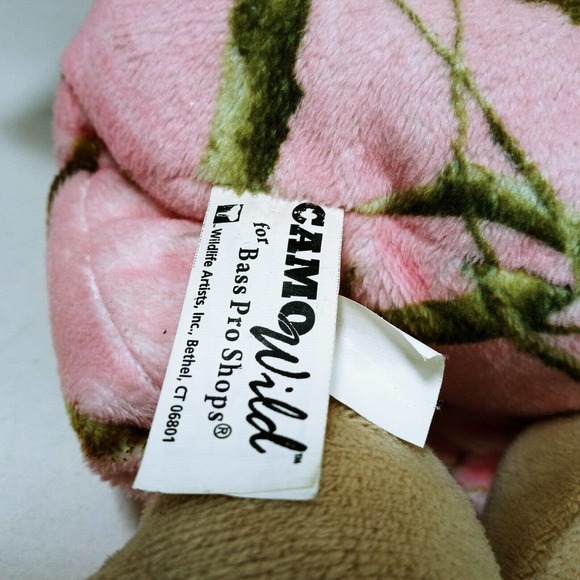 Team RealTree Plush Bear Camouflage Bunny Rabbit Ears Camo Wild Bass Pro Shops - Picture 8 of 9